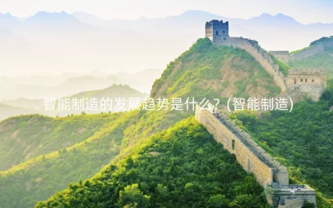 智能制造的发展趋势是什么？(智能制造)