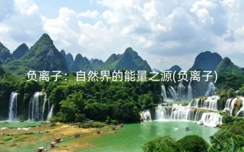 负离子：自然界的能量之源(负离子)