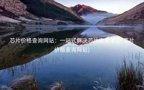 芯片价格查询网站：一站式解决芯片交易难题(芯片价格查询网站)