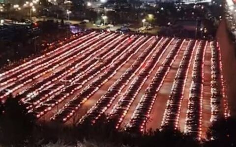 韩国特斯拉车主举办最大规模的灯光秀 超千名车主参加-韩国召回特斯拉原因