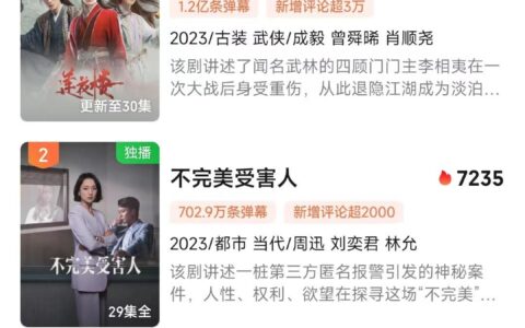 爱奇艺热度榜前三名，《莲花楼》第一，热度高达9697，破万在即！-爱奇艺热度总榜在哪看